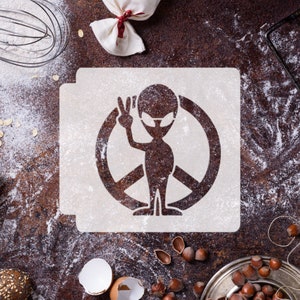 Alien Peace 783-C348 Stencil