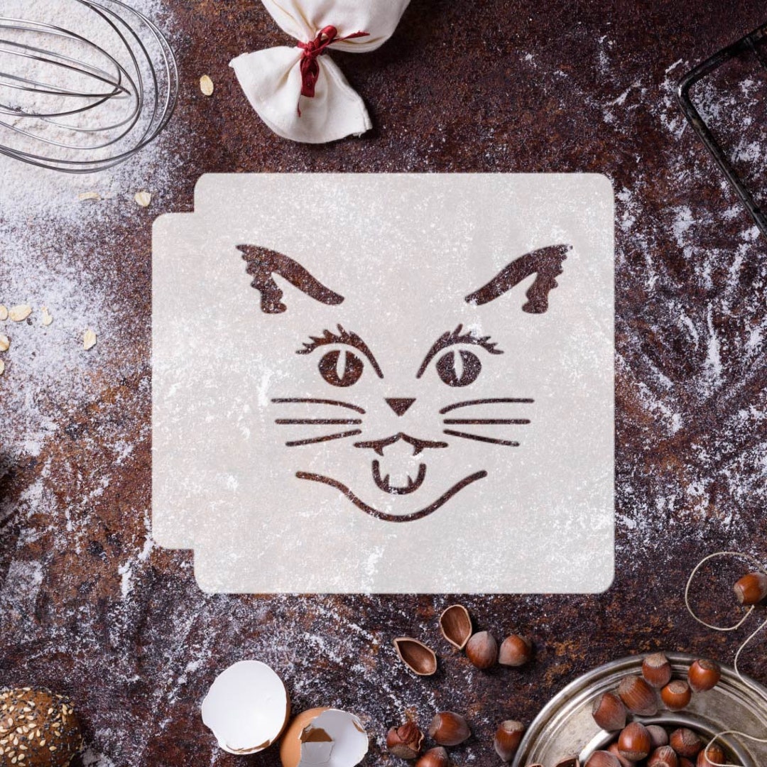 Cat Face 783-F918 Stencil - Etsy