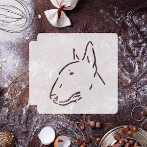 Bull Terrier hondenkop 783-H517 stencil