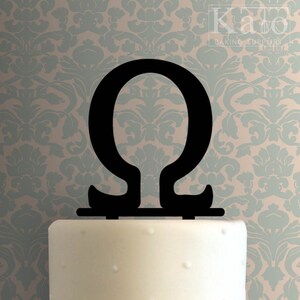 Grieks alfabet Omega 225-612 taarttopper