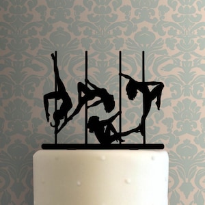 Pole Dancers 225-A641 Cake Topper