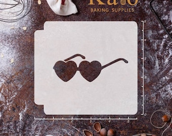 Sunglasses Heart 783-B194 Stencil