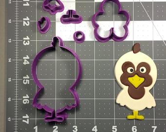 Conjunto de cortador de galletas Chicken 100