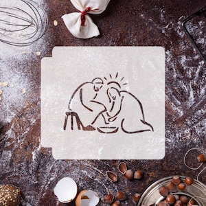 Jesus with Disciple 783-E316 Stencil