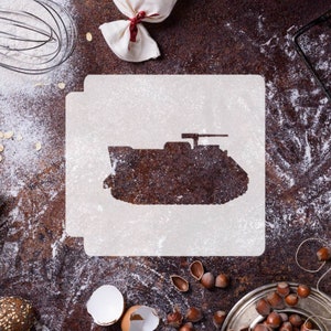 Military Armored Vehicle 783-G307 Stencil