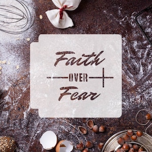 Faith Over Fear 783-F745 Stencil