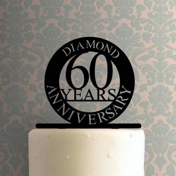 Décoration de gâteau Anniversaire de diamant 225-A112