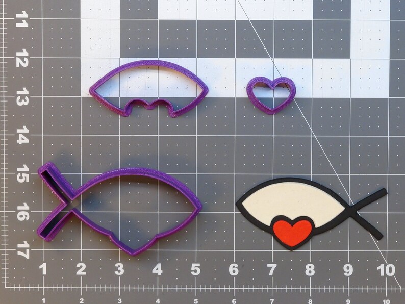 Jesus Fish 266-A238 Cookie Cutter Set