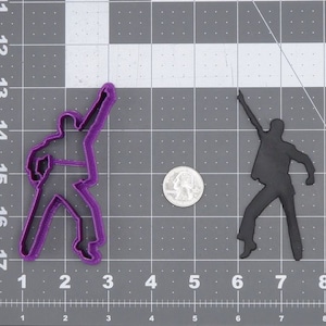 Disco Tänzerin Body 266-J252 Ausstecher Silhouette
