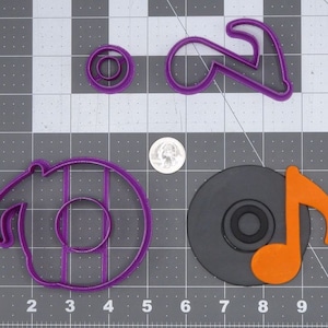 Music Note with Record 266-I722 Cookie Cutter Set