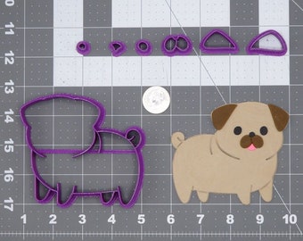 Pug Dog Body 266-I363 Cookie Cutter Set
