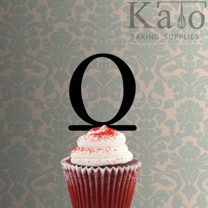 Alfabeto griego Omicron 228-074 Cupcake Topper
