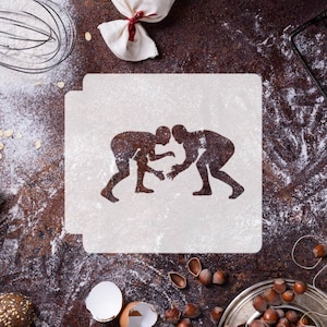 Wrestling 783-G576 Stencil