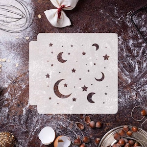 Moon And Star Pattern 783-C696 Stencil