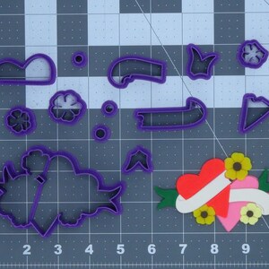 Tattoo Hearts 266-C786 Cookie Cutter Set