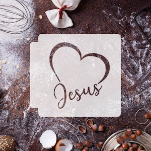 Jesus Heart 783-F558 Stencil