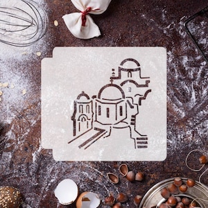 Oia Santorini Church Bell Tower 783-H580 Stencil
