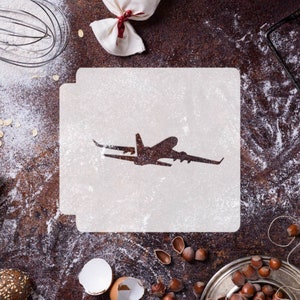 Airplane 783-G099 Stencil Silhouette