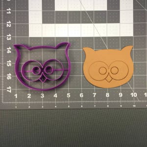Owl face 101 Cookie Cutter