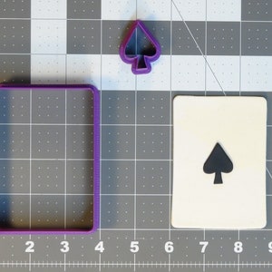 Playing Card Spade 266-C708 Cookie Cutter Set