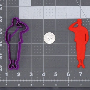 Soldier Saluting 266-H177 Cookie Cutter