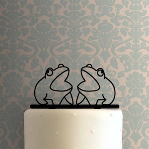 Frogs Croaking 225-A261 Cake Topper