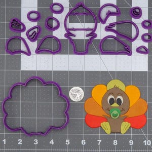 Thanksgiving - Turkey Baby 266-L024 Cookie Cutter Set
