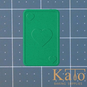 Playing Card - Heart 227-461 Cookie Cutter and Stamp  (Imprinted)
