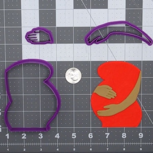 Pregnant Mom Belly 266-F656 Cookie Cutter Set