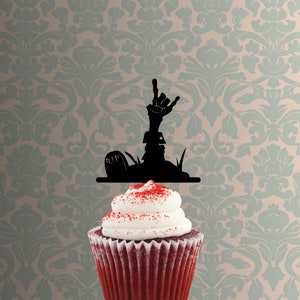 Halloween - Zombie Grave Rock and Roll Hand 228-441 Cupcake Topper