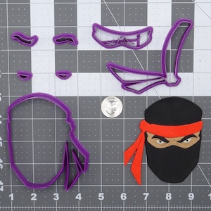 Zestaw foremek do ciastek Ninja Head 266-F261