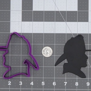 Firefighter Head 266-J740 Cookie Cutter Silhouette