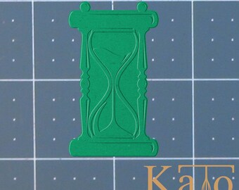 Hourglass 227-654 Cookie Cutter and Acrylic Stamp (Imprinted)