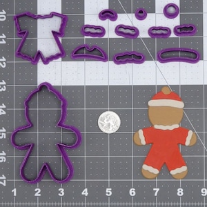 Christmas - Santa Gingerbread 266-J440 Cookie Cutter Set