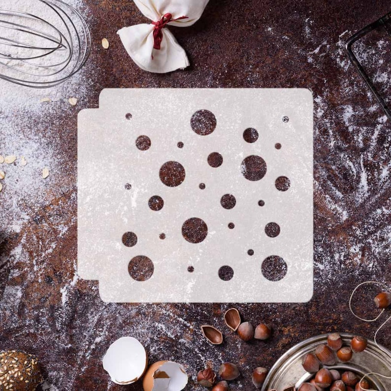 Bubble Circle Pattern 783-C784 Stencil