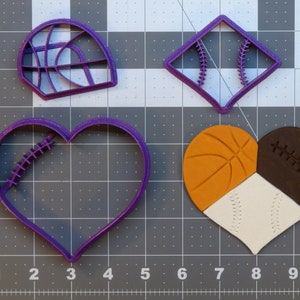 Sports Heart 266-B754 Cookie Cutter Set