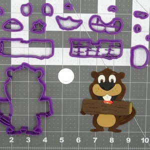 Beaver with Wood Body 266-D204 Cookie Cutter Set