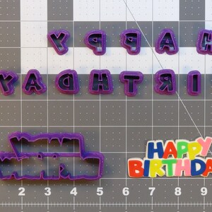 Happy Birthday 266-B402 Cookie Cutter Set