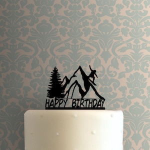 Decoración para tarta para Snowboarding Happy Birthday 225-B443