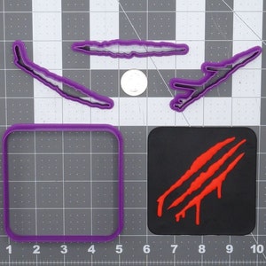 Bloody Scratch Marks 266-E400 Cookie Cutter Set