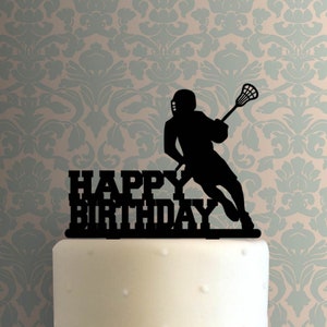 Lacrosse Happy Birthday 225-A958 Cake Topper
