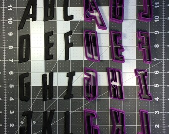 Avengeance Font Uppercase Cookie Cutter Set