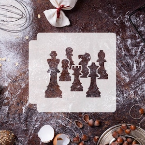 Chess Pieces 783-H518 Stencil