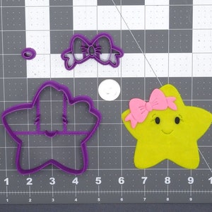 Star with Bow 266-E044 Cookie Cutter Set