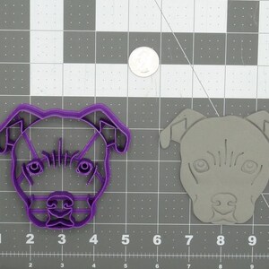 Dog - Pitbull Head 266-D160 Cookie Cutter