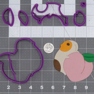 Guinea Pig on Peach 266-K184 Cookie Cutter Set