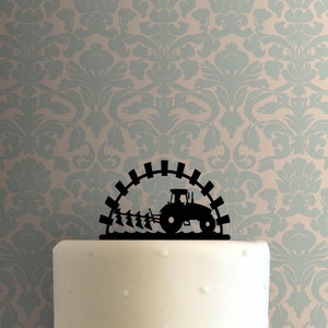 Farmer on Tractor 225-B257 Cake Topper