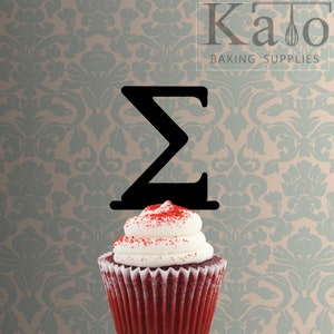 Alfabeto griego Sigma 228-079 Cupcake Topper