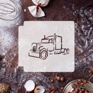 Semi Truck 783-H678 Stencil