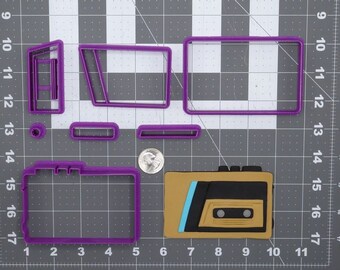 Cassette Player 266-F337 Cookie Cutter Set